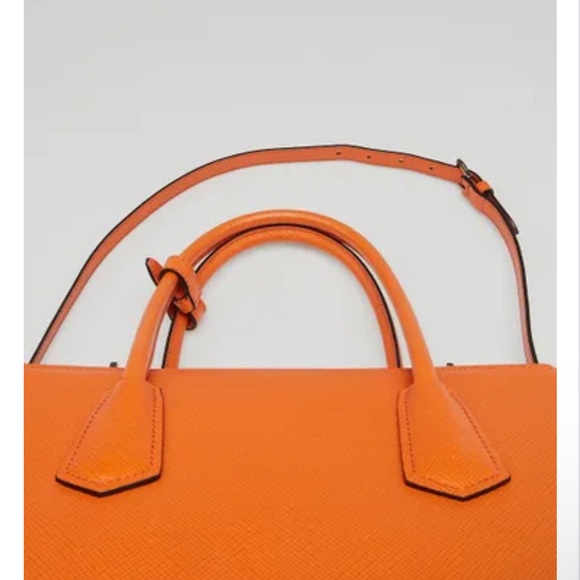 Prada Saffiano Cuir Leather Twin Tote large Bag - Picture 9 of 11